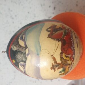 Vintage Russian wooden egg.